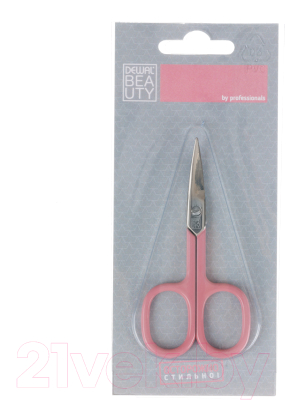 Ножницы для маникюра Dewal Beauty / 329 (розовый)