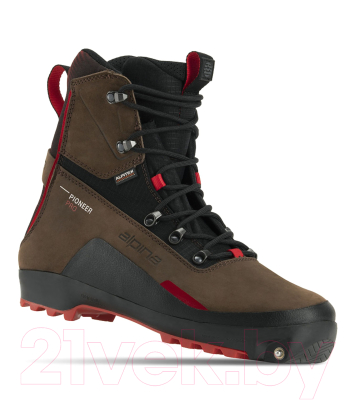 Ботинки для беговых лыж Alpina Sports 2023-24 Pi Pro / 539L1 (р.42, темно-коричневый/черный)