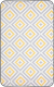 Коврик для ванной Вилина Ромбы 7068-22003 (50x85, серый/желтый) - 