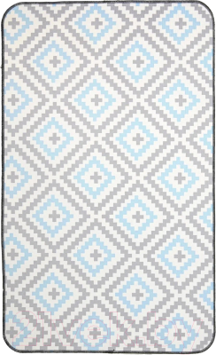 Коврик для ванной Вилина Ромбы 7068-22003 (50x85, серый/голубой)