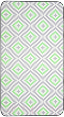 Коврик для ванной Вилина Ромбы 7068-22003 (50x85, серый/зеленый)