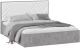 Двуспальная кровать ТриЯ Хилтон универсальная тип 1 и заглушиной 160x200 (ателье светлый/белый) - 
