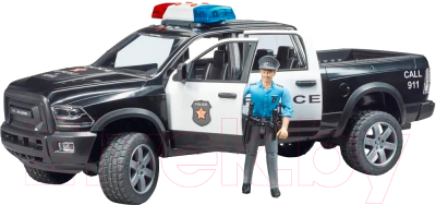 Автомобиль игрушечный Bruder Dodge RAM 2500 с фигуркой полицейского / 02505