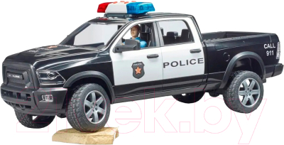 Автомобиль игрушечный Bruder Dodge RAM 2500 с фигуркой полицейского / 02505