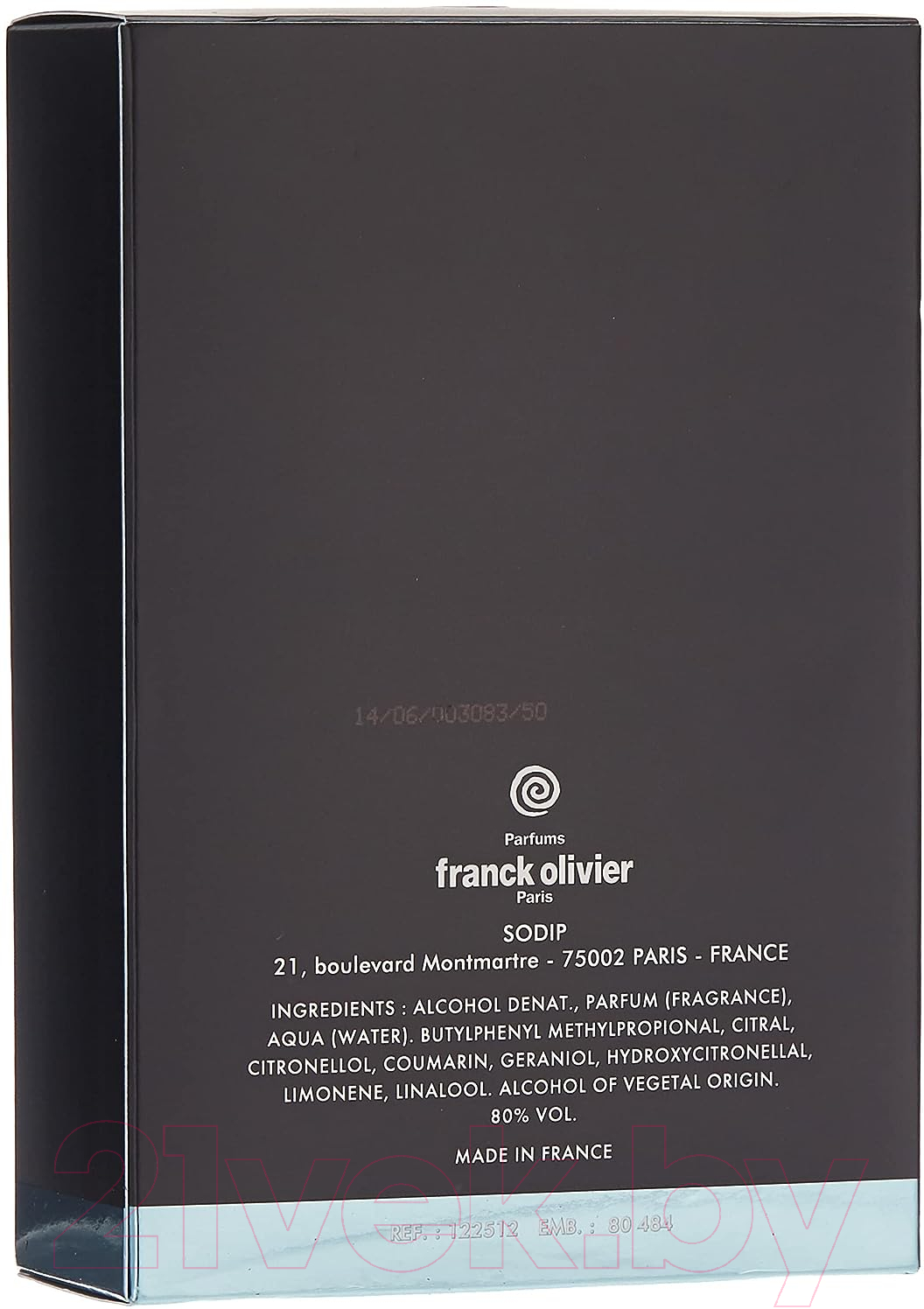 Туалетная вода Franck Olivier In Black (75мл) — фото 3