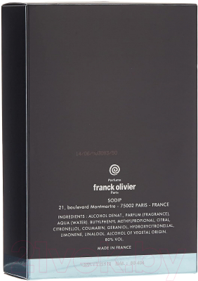 Туалетная вода Franck Olivier In Black (75мл)