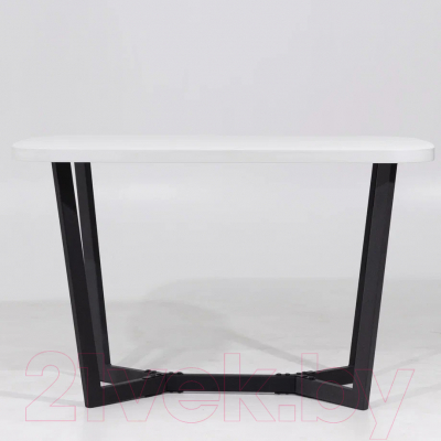 Обеденный стол Millwood Лофт Мюнхен Л 120x70x75 (белый/металл черный)