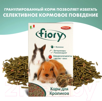 Корм для грызунов Fiory Для карликовых кроликов / 6520 (850г)