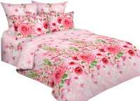 

Комплект постельного белья Текстильный городок, ЭКО Розовый сад Бязь Евро / КТ ТрА3013-3/220(125)