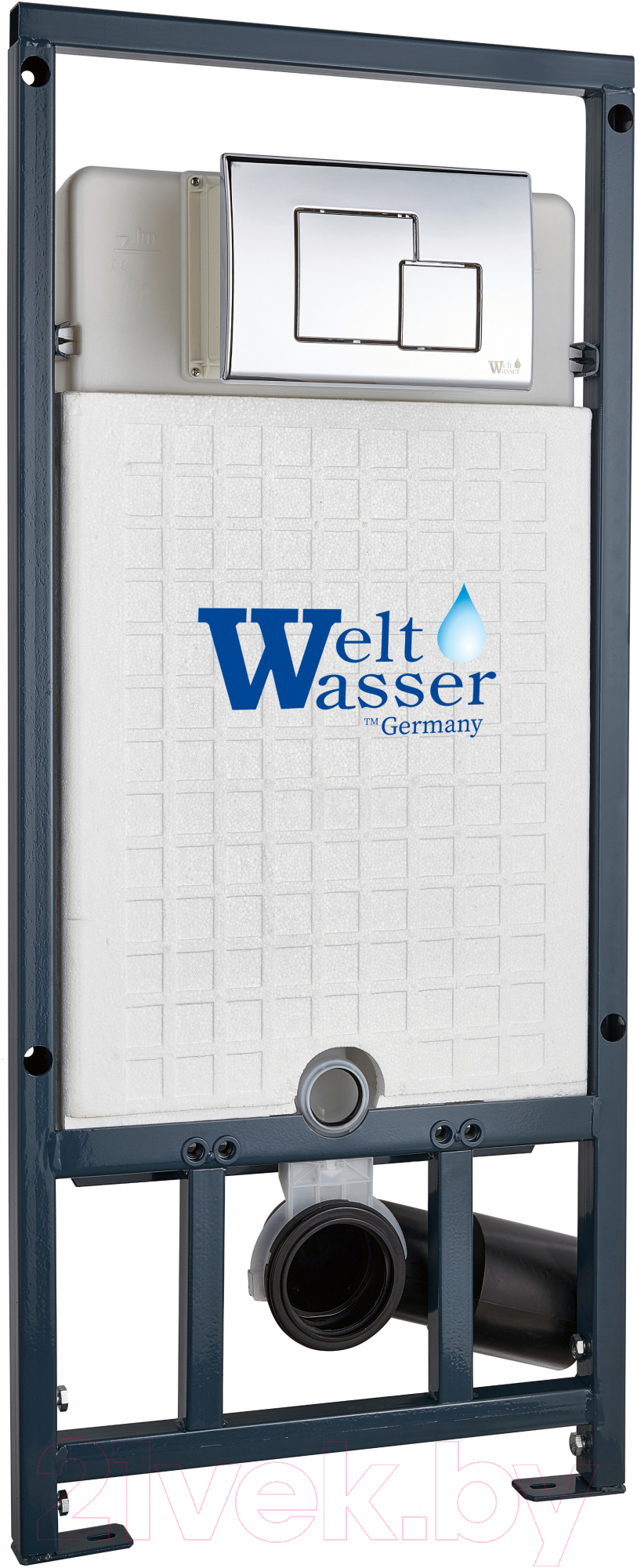 Унитаз подвесной с инсталляцией WeltWasser Marberg 507 + Heimbach 041 GL-WT + Mar 507 SE
