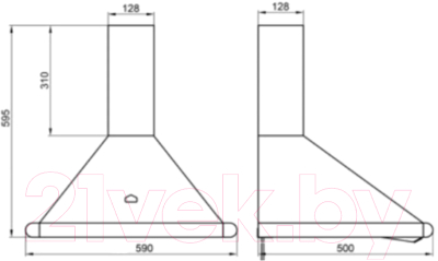 Изображение товара Вытяжка купольная Elikor SA6211WS (943775)