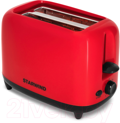 Тостер StarWind ST7003 (красный/черный)