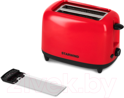 Тостер StarWind ST7003 (красный/черный)