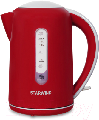 Электрочайник StarWind SKG1021 (красный/серый)