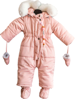 Комбинезон прогулочный детский Batik Рони 400-24з-1 (р-р 62-40, розовый опал) - 