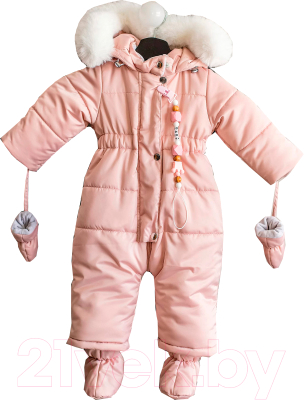 Комбинезон прогулочный детский Batik Рони 400-24з-1 (р-р 62-40, розовый опал)