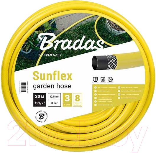Шланг поливочный Bradas Sunflex 1/2 / WMS1/250