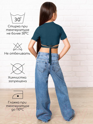 Топ детский Amarobaby Generation / AB-OD22-GN2701S/37-128 (лазурно-синий, р.128)