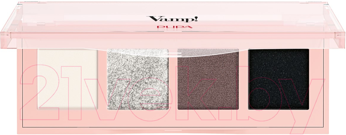 Палетка теней для век Pupa Vamp! 4 Eyeshadow Palette тон 005 Intense Smoky (5.2г)