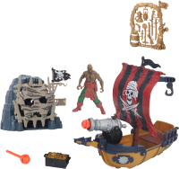 Игровой набор Chap Mei Пиратский грот и корабль с пушкой / 505223 - 