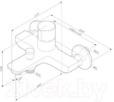 Смеситель AM.PM X-Joy F85A10500