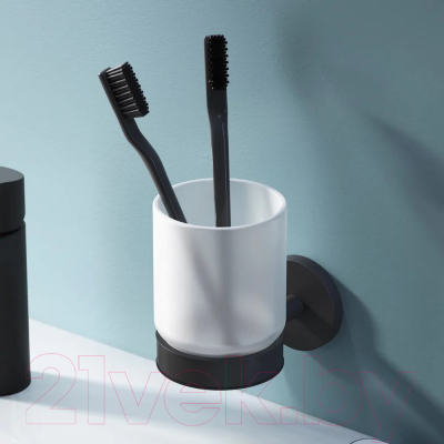 Стакан для зубной щетки и пасты AM.PM X-Joy A85A34322 (черный)