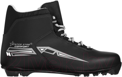 Ботинки для беговых лыж Winter Star Comfort NNN / 9796122 (р.44, черный/серый)