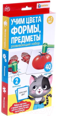 Развивающий игровой набор Zabiaka Учим цвета, формы, предметы / 5290996