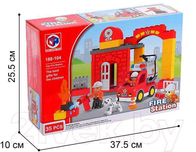 Конструктор Kids Home Toys Пожарная станция 188-104 / 2496914