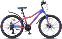 Велосипед STELS Navigator 24 410 MD V010 / LU082933 (12, синий/неоновый красный) - 