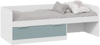 Кровать-тахта ТриЯ Марли комбинированная Тип 1 80x200 (белый/серо-голубой) - 