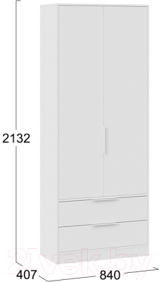 Шкаф ТриЯ Марли для одежды (белый)