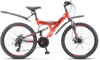 Велосипед STELS Focus 24 MD V010 / LU091325 (16, красный/черный) - 