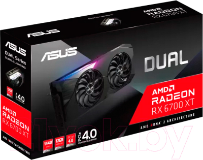 Видеокарта Asus Dual Radeon RX 6700 XT 12GB GDDR6 (DUAL-RX6700XT-12G)