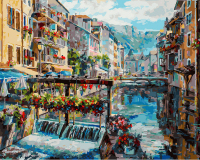 Картина по номерам БЕЛОСНЕЖКА Франция. Плотина на реке Тиу / 462-ART - 