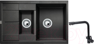 Комплект сантехники Gerhans C10 + смеситель HU01K4055-3-22 (черный)