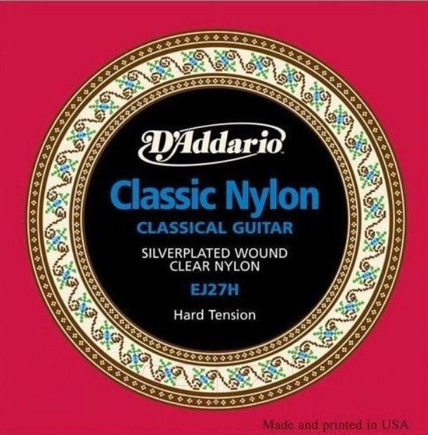 Струны для классической гитары D'Addario EJ27H Hard Tension Silver