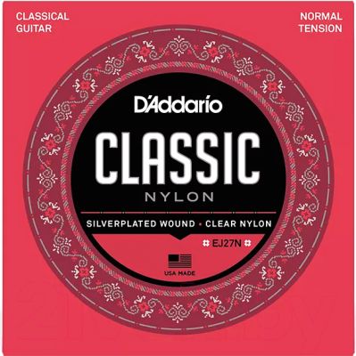 

Струны для классической гитары D'Addario, EJ27N Normal Tension Silver