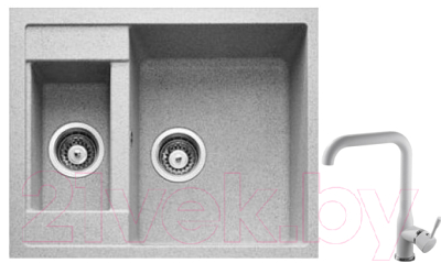 Комплект сантехники Gerhans C01 + смеситель HU01K4698-19 (серый)