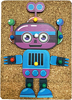 

Развивающая игрушка WoodLand Toys, Веселые гвоздики. Роботы / 118107