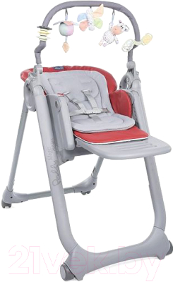 Стульчик для кормления Chicco Polly Magic Relax (Scarlet)