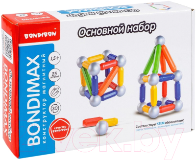 Конструктор магнитный Bondibon Bondimax / ВВ6041