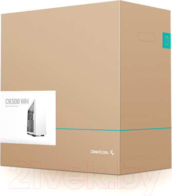 Корпус для компьютера Deepcool CK500 WH / R-CK500-WHNNE2-G-1 (белый, без БП)