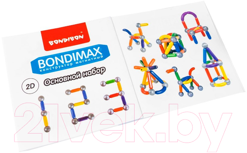 Конструктор магнитный Bondibon Bondimax / ВВ6043