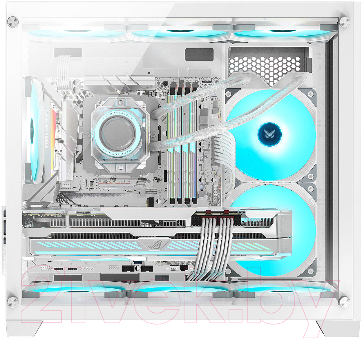 Корпус для компьютера Formula Crystal Z5 (белый, без БП) — фото 3