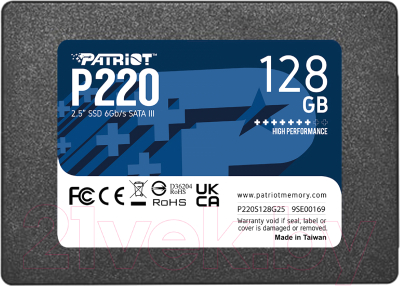 SSD диск Patriot P220 128GB (P220S128G25)