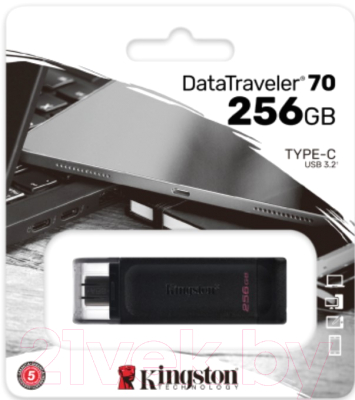Usb flash накопитель Kingston DataTraveler 70 256GB (DT70/256GB)