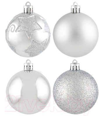 Изображение товара Набор шаров новогодних Волшебная страна SYQB3-0123093 / 106347 (24шт)