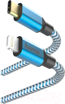 Кабель Hama USB Type-C (m)-Lightning (m) / 00183311 (1.5м, синий)