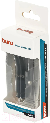 Адаптер питания автомобильный Buro BUCL1 (черный)